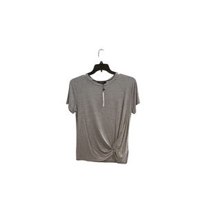 CARRA Gray Twist Front T-Shirt - Size M - Women's Top
